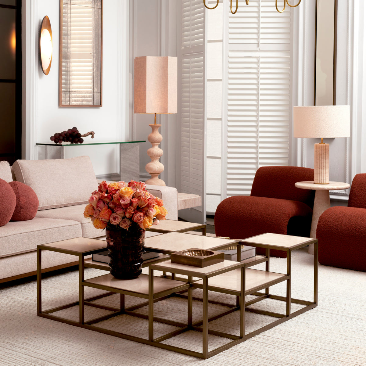 Minimalist Ivory Wool Carpet Torrance | Eichholtz California