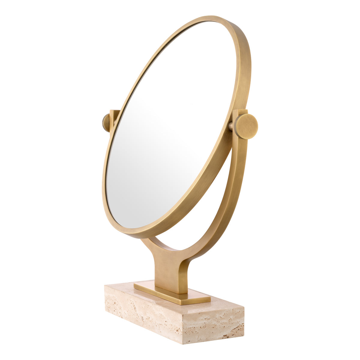 Round Gold Mirror Briançon | Eichholtz Miami