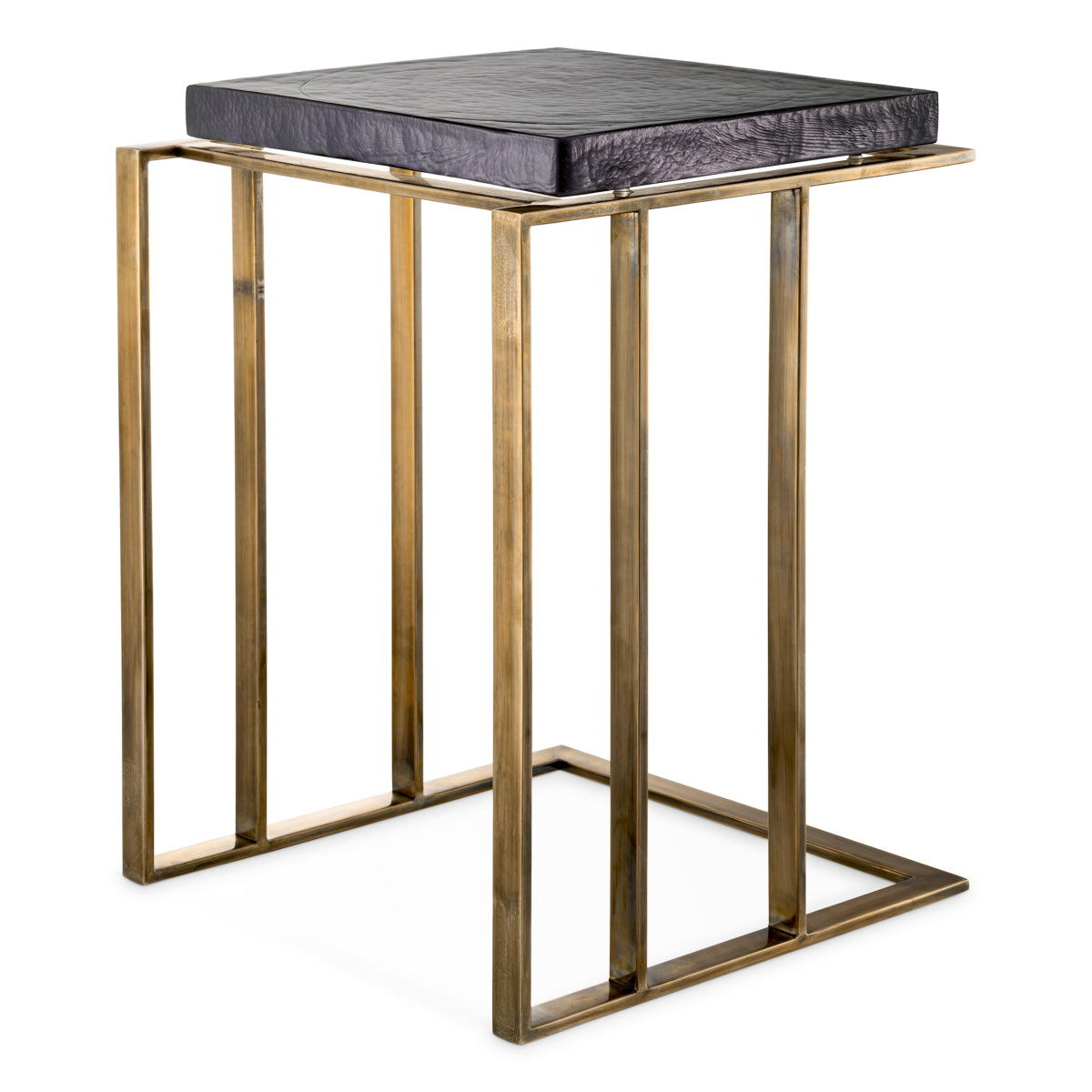 Brass Square Side Table Crescent | Eichholtz Miami