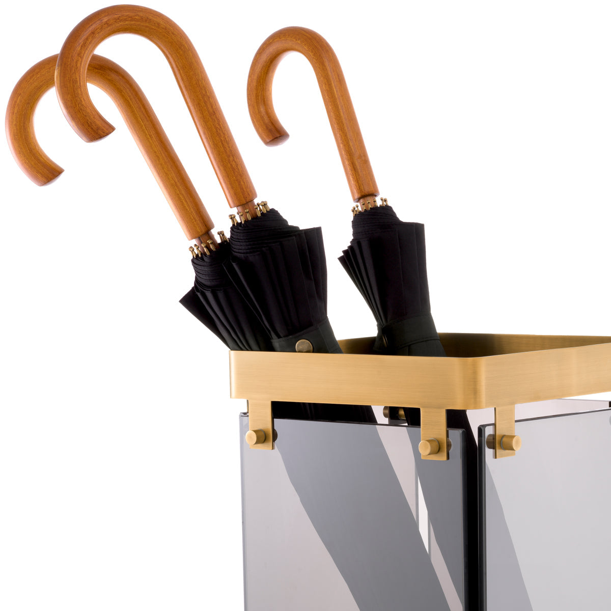Smoke Glass Umbrella Stand Heston | Eichholtz Miami