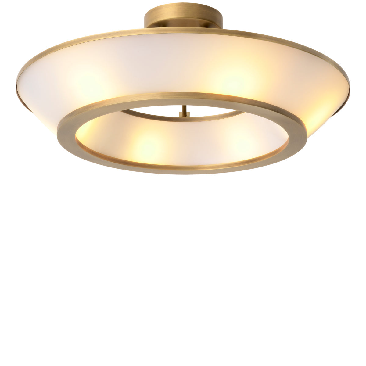 White Glass Ceiling Lamp Ferette | Eichholtz Miami