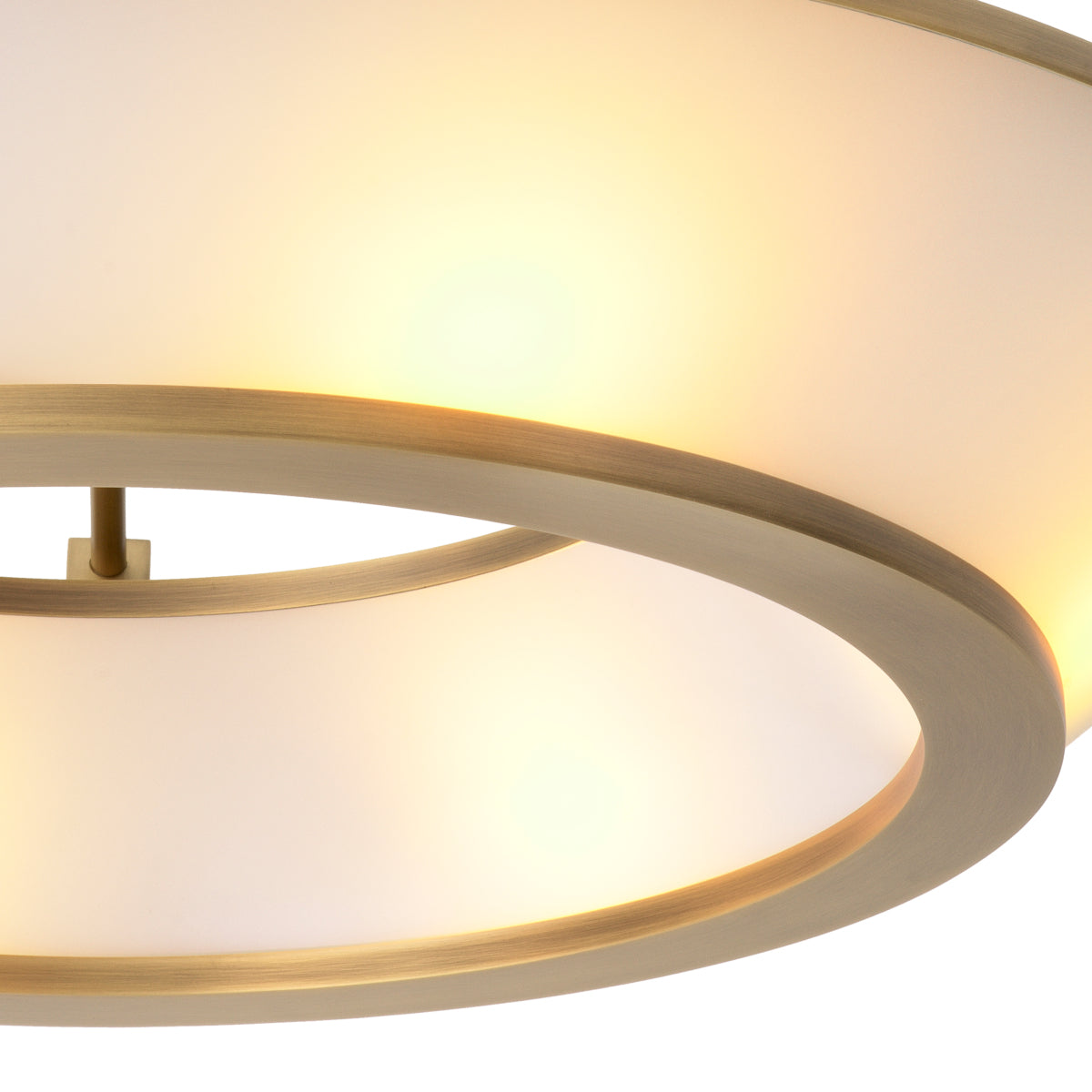 White Glass Ceiling Lamp Ferette | Eichholtz Miami