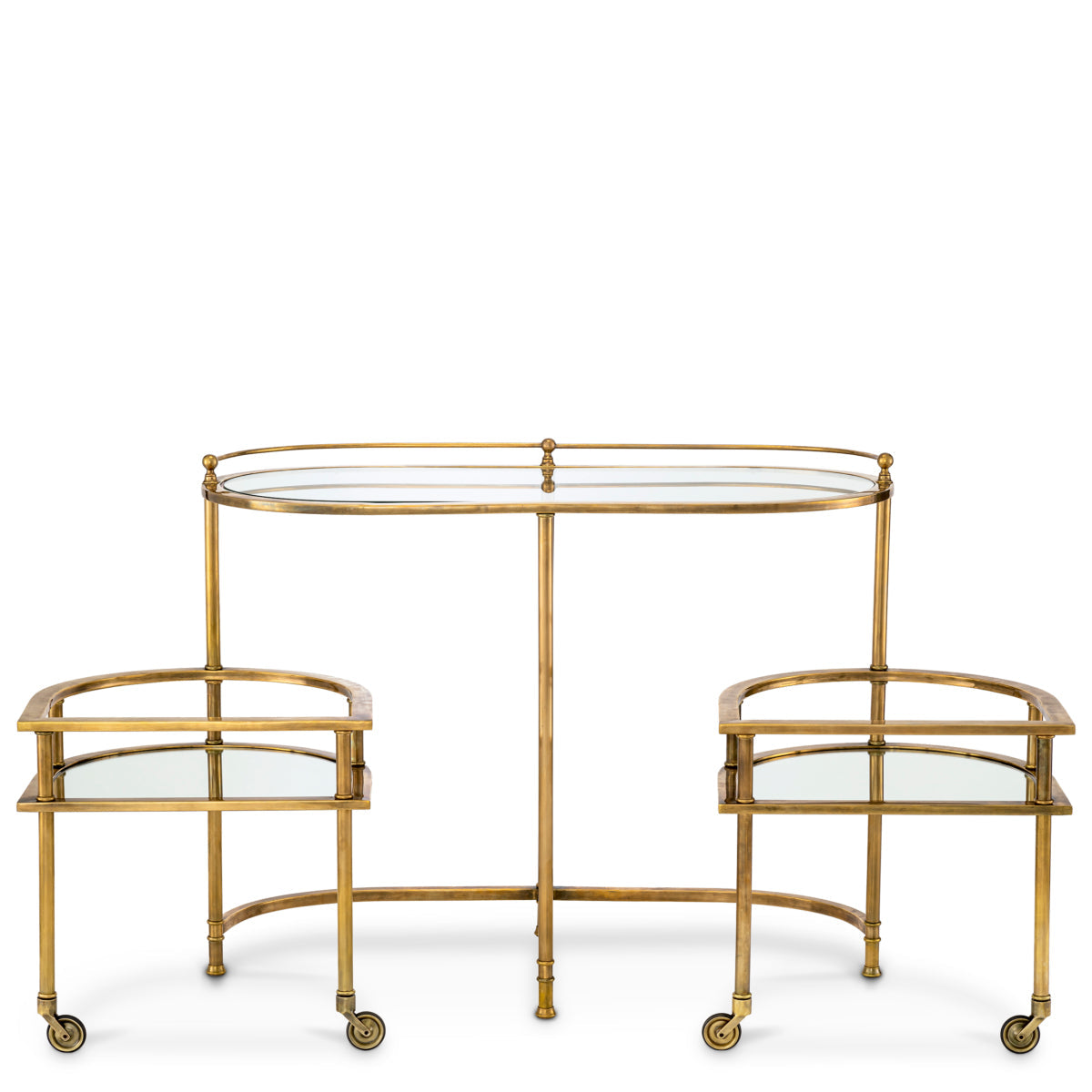 Vintage Brass Trolley Lavalle | Eichholtz Miami