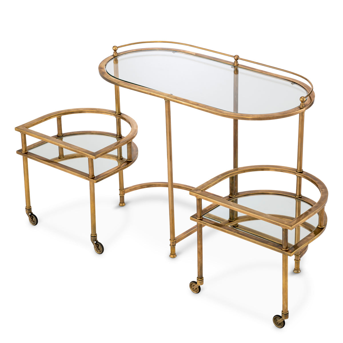 Vintage Brass Trolley Lavalle | Eichholtz Miami