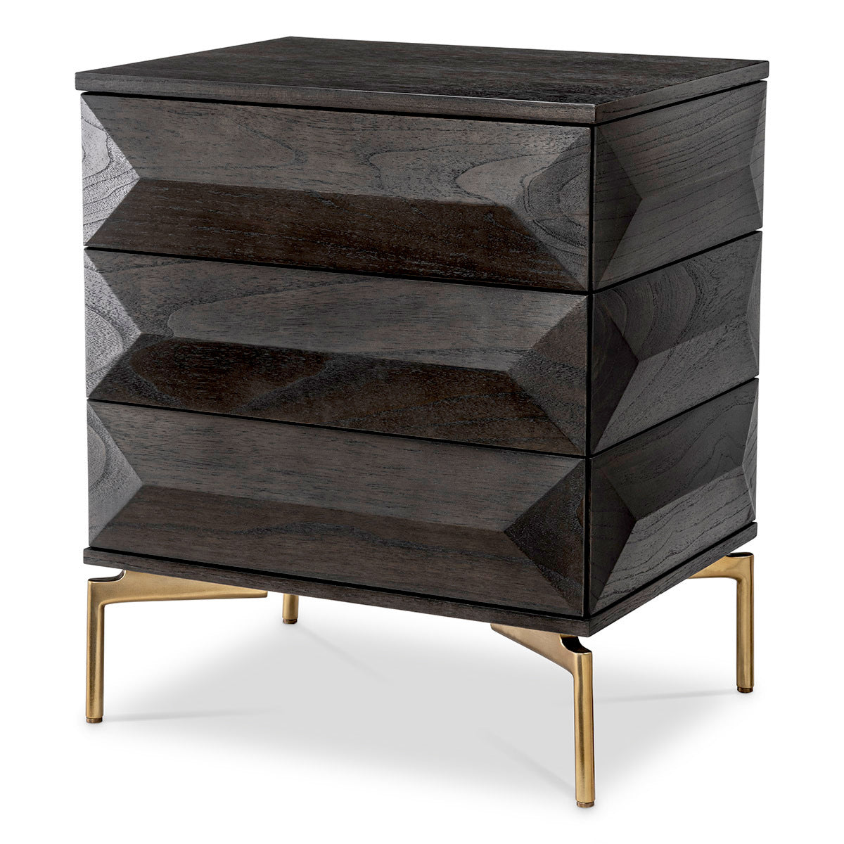 Oak Veneer Nightstand Denver | Eichholtz Miami