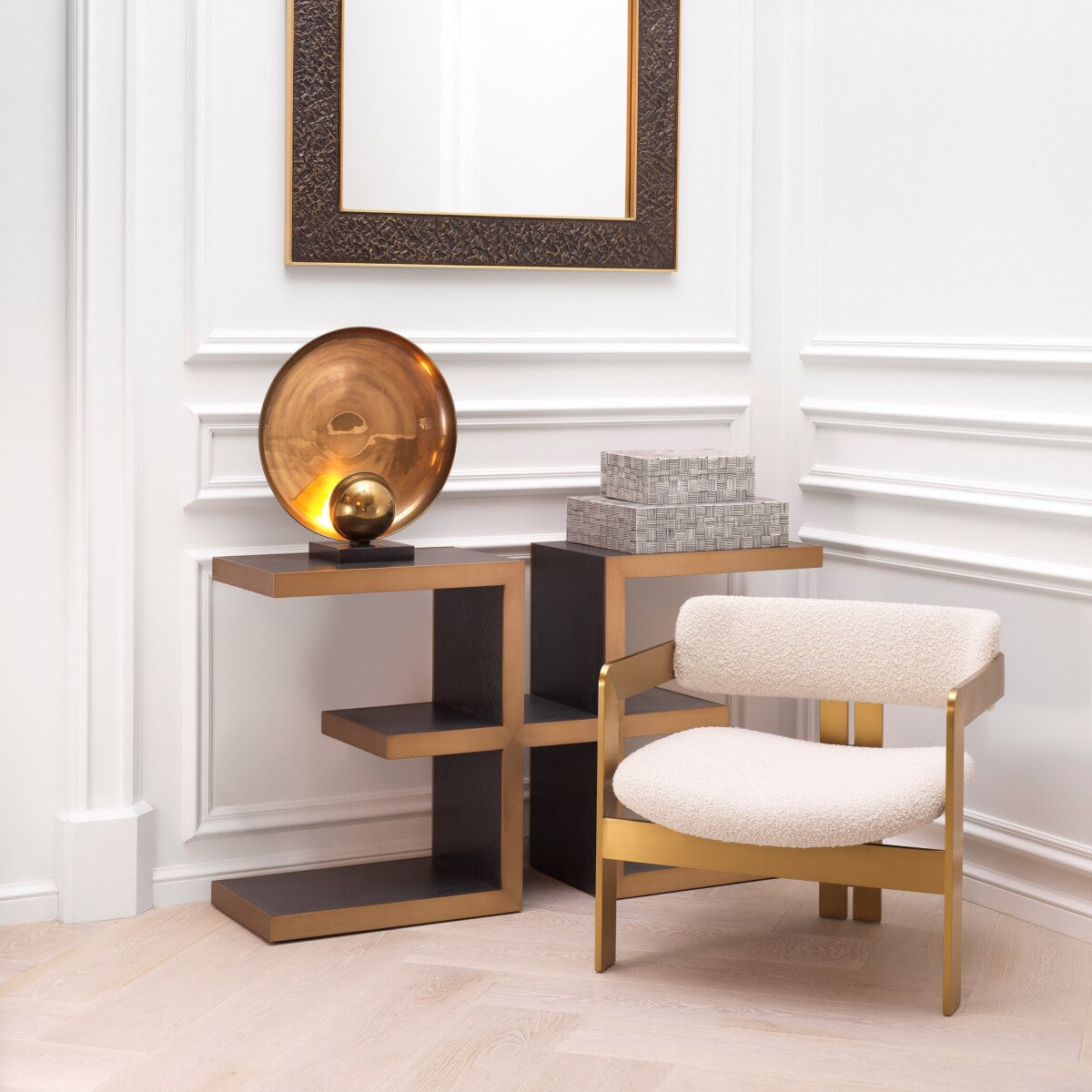 Bronze Framed Mirror Risto | Eichholtz Miami