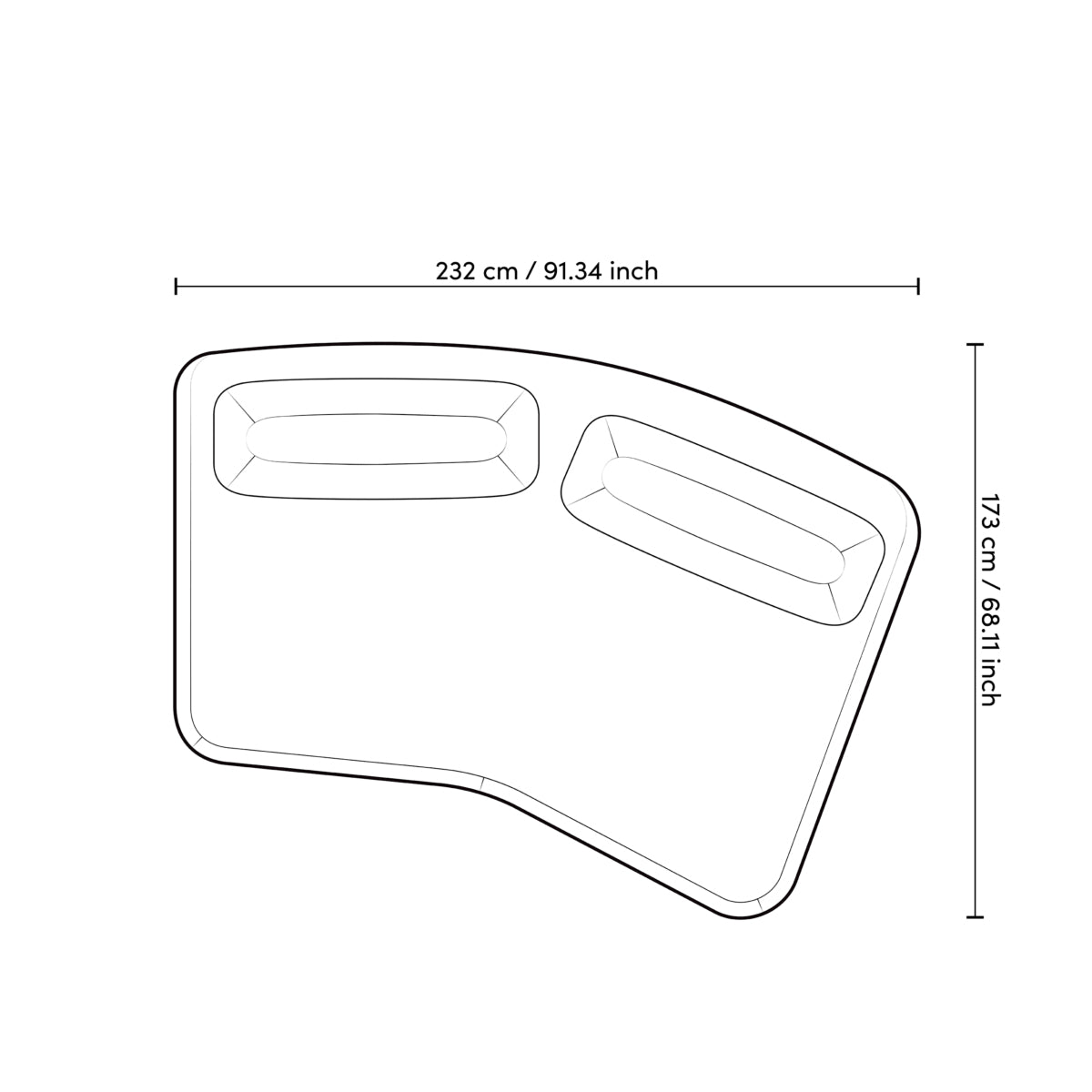 Curved Outdoor Sofa Residenza | Eichholtz Miami
