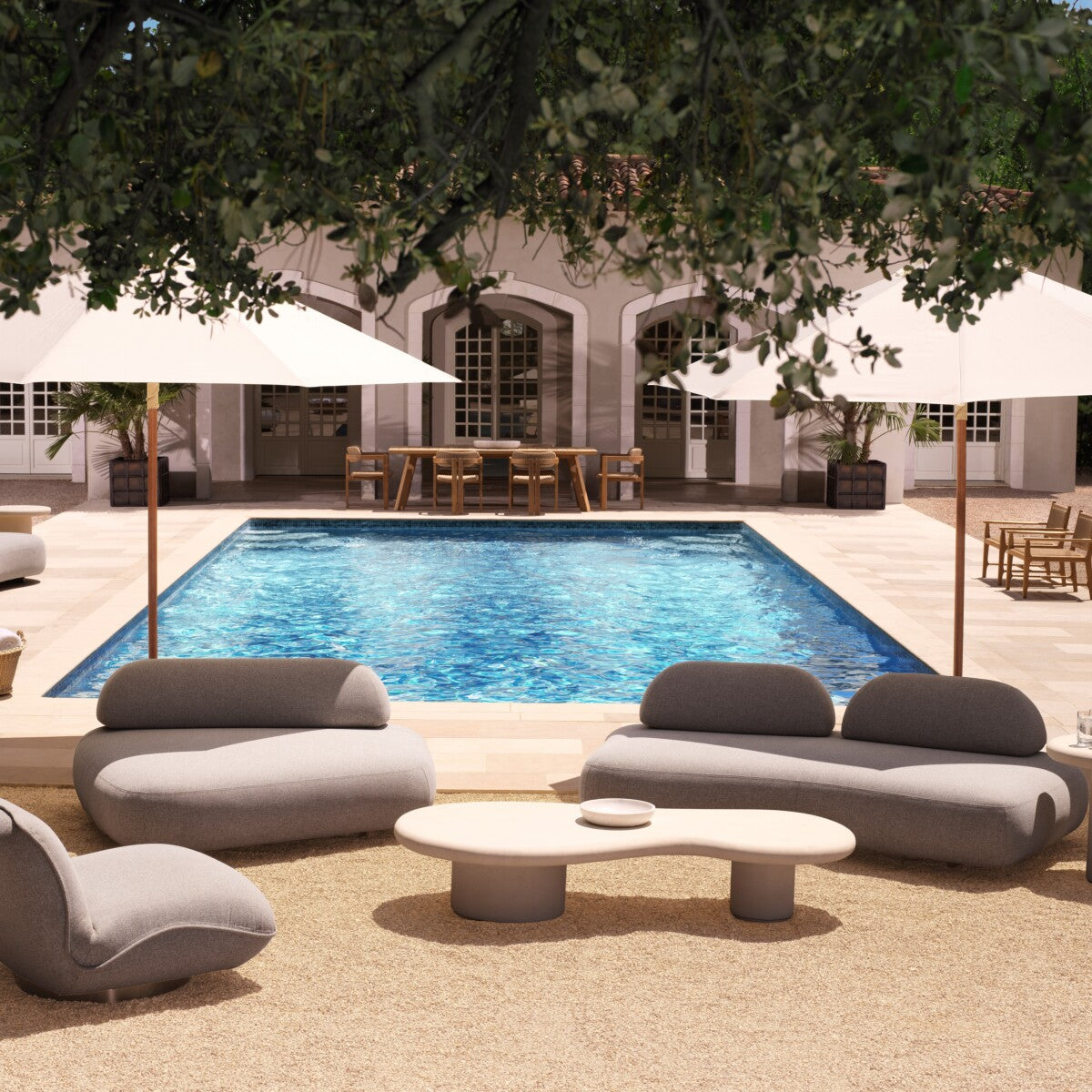 Curved Outdoor Sofa Residenza | Eichholtz Miami