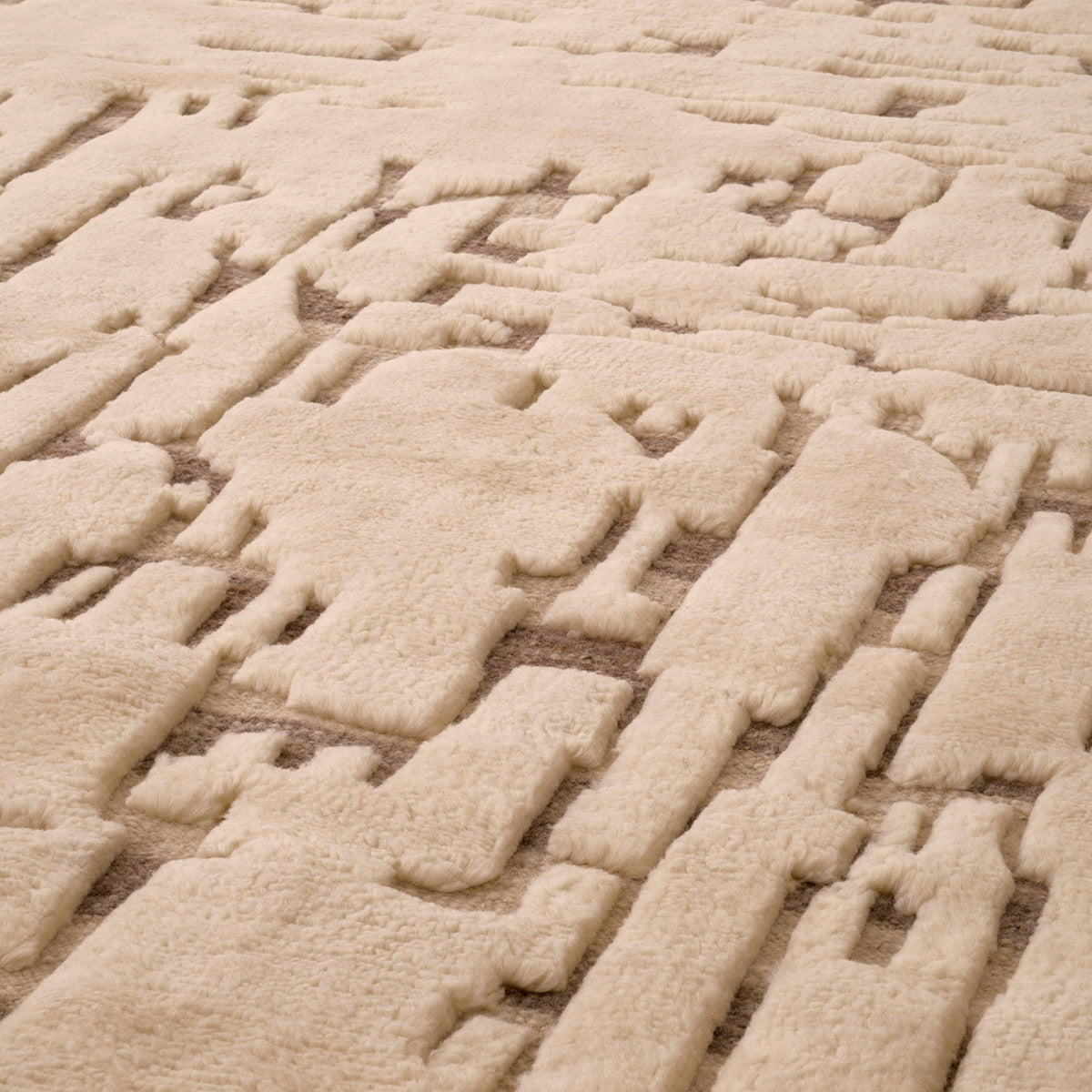 Knotted Cream Wool Carpet Eminence | Eichholtz Miami