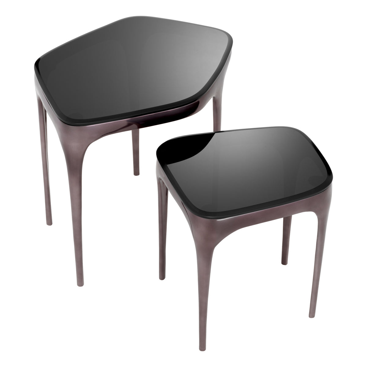 Glass Side Tables (2) Deacon | Eichholtz Miami