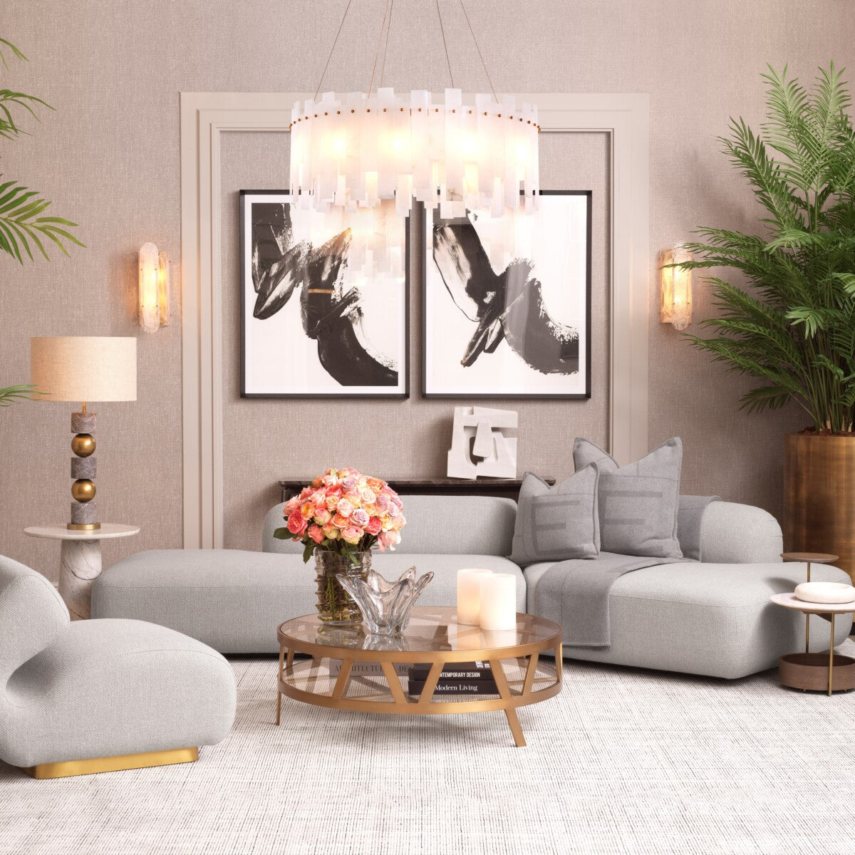 Gray Wool Luxury Plaid Rhoda | Eichholtz Miami
