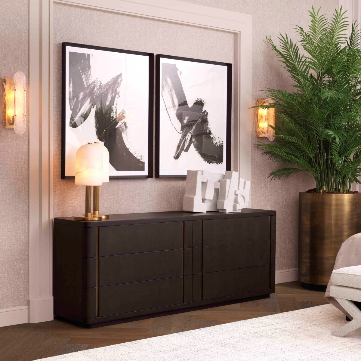 Mocha Oak Dresser L Modesto | Eichholtz Miami