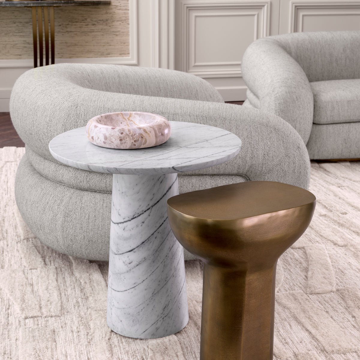 Pedestal Side Table Terry | Eichholtz Miami