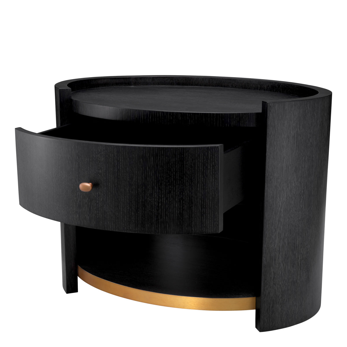 Oval Oak Nightstand Rosemberg | Eichholtz Miami
