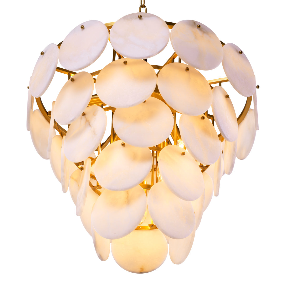 Tiered Alabaster Chandelier Clementina | Eichholtz Miami