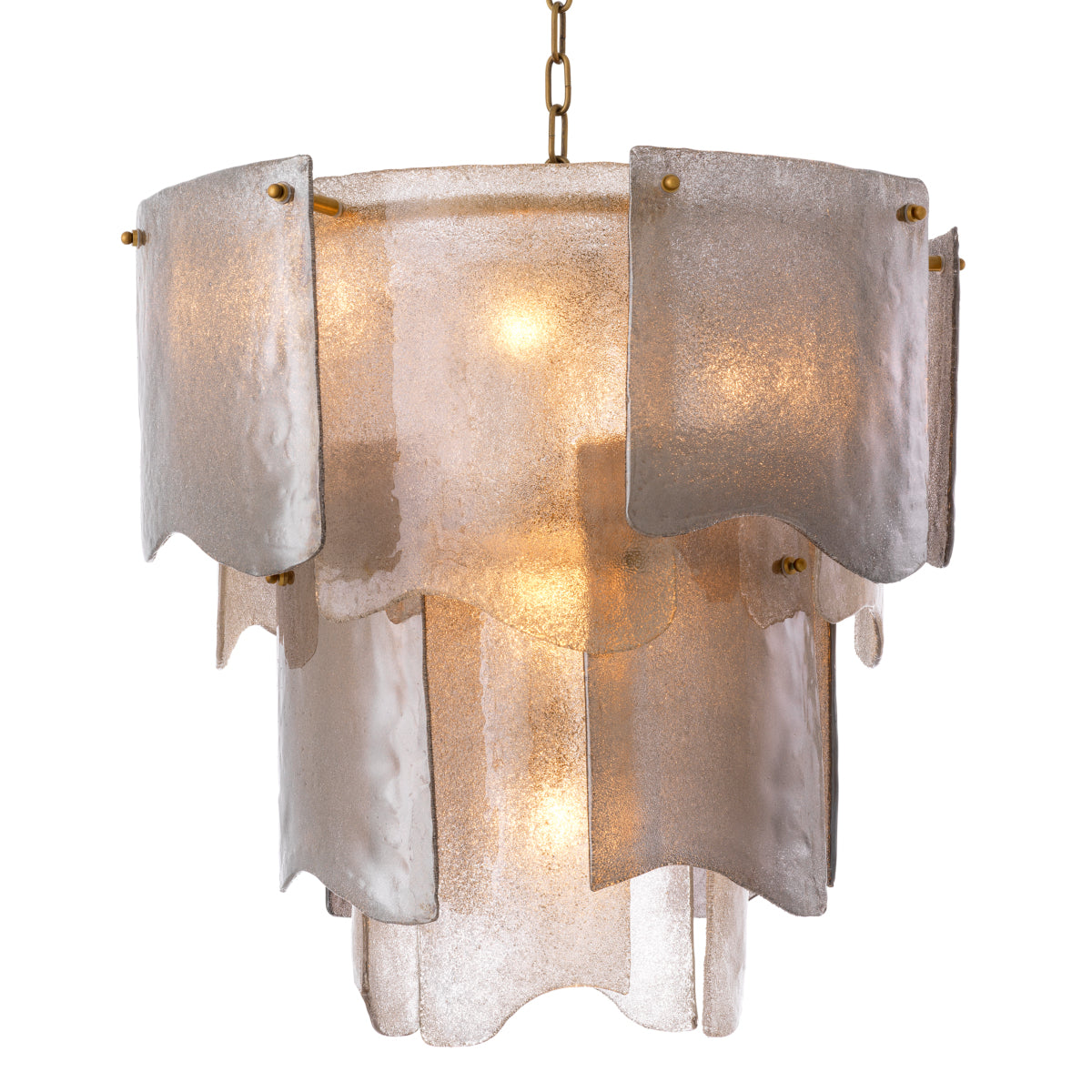 Tiered Glass Modern Chandelier Asinara | Eichholtz Miami