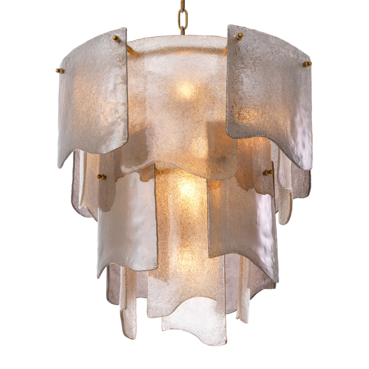 Tiered Glass Modern Chandelier Asinara | Eichholtz Miami