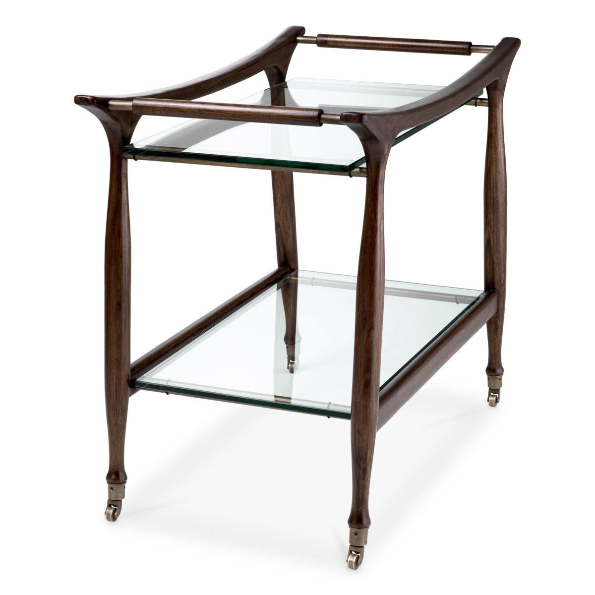 Brown Wooden Trolley Manzo | Eichholtz Miami