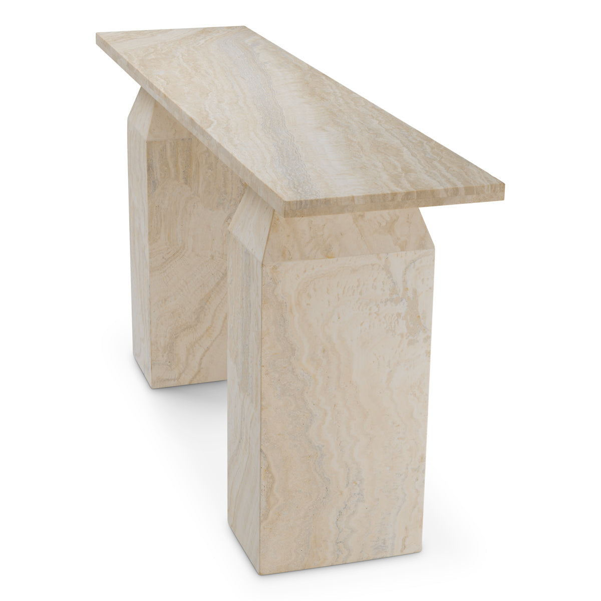 Rectangular Travertine Console Table Tarragona | Eichholtz Miami
