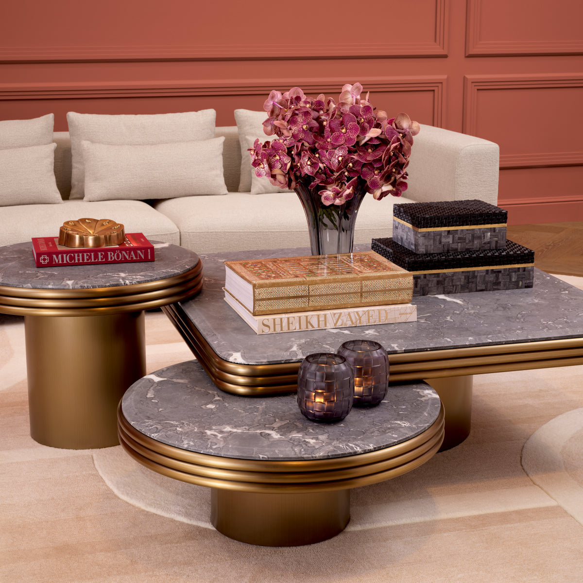 Beige Hand-Tufted Wool Carpet Marsala | Eichholtz Miami