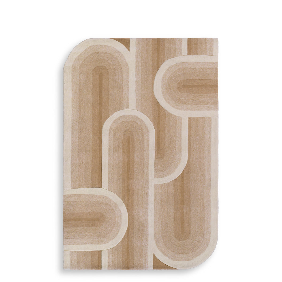 Beige Hand-Tufted Wool Carpet Marsala | Eichholtz Miami