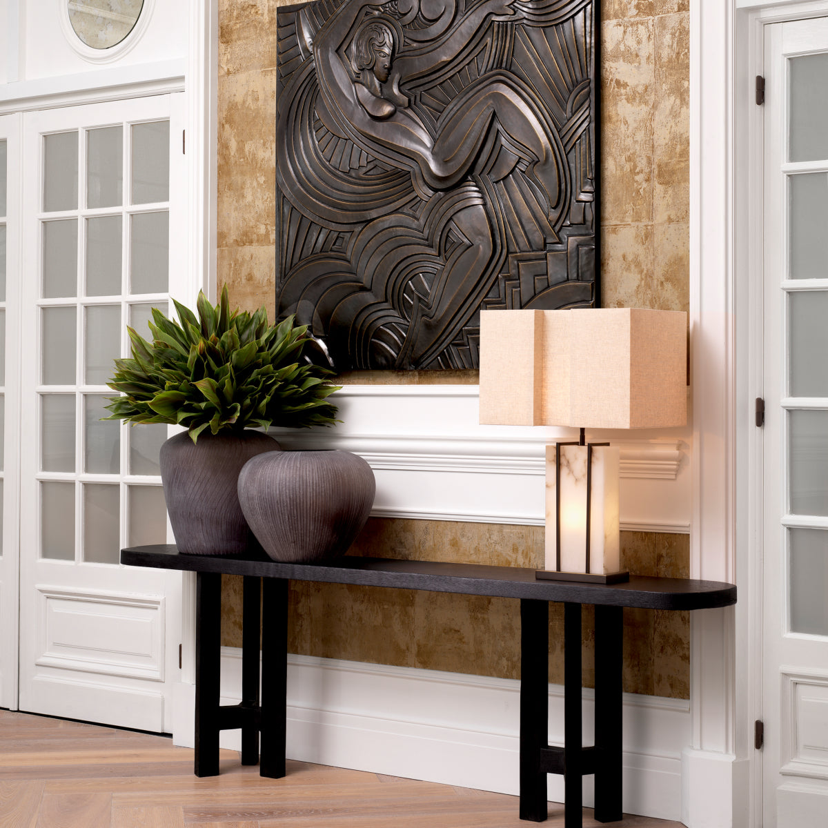Brown Glass Vase Bayly | Eichholtz Miami