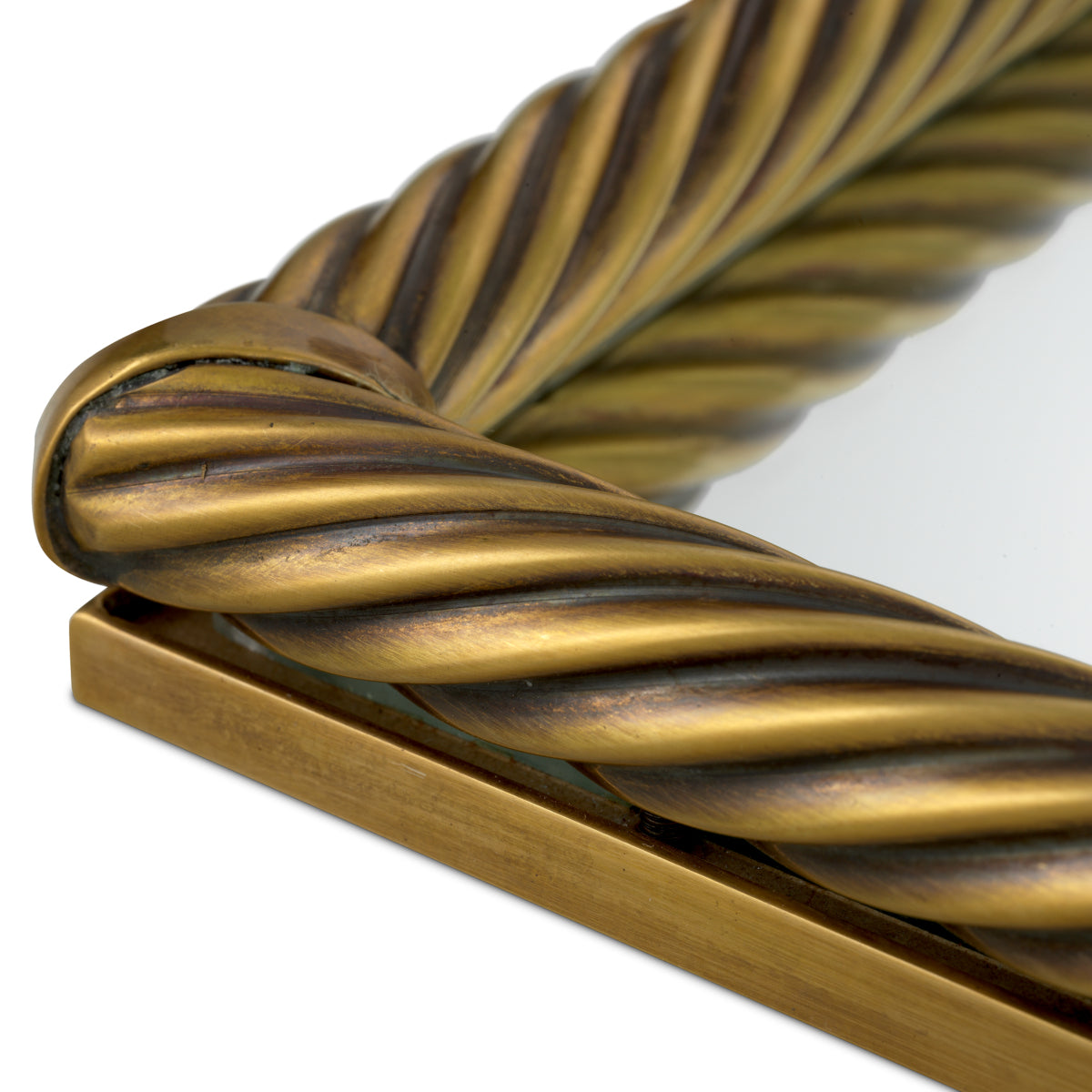 Vintage Brass Rectangular Tray Salvi | Eichholtz Miami