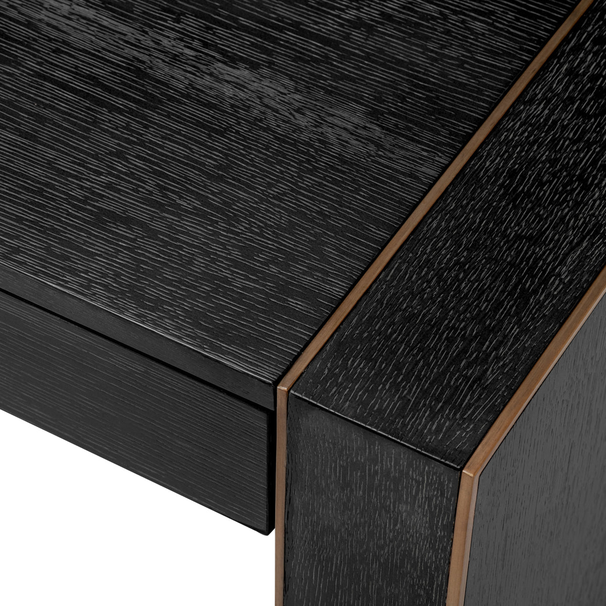 Charcoal Gray Oak Desk Rovigo | Eichholtz Miami