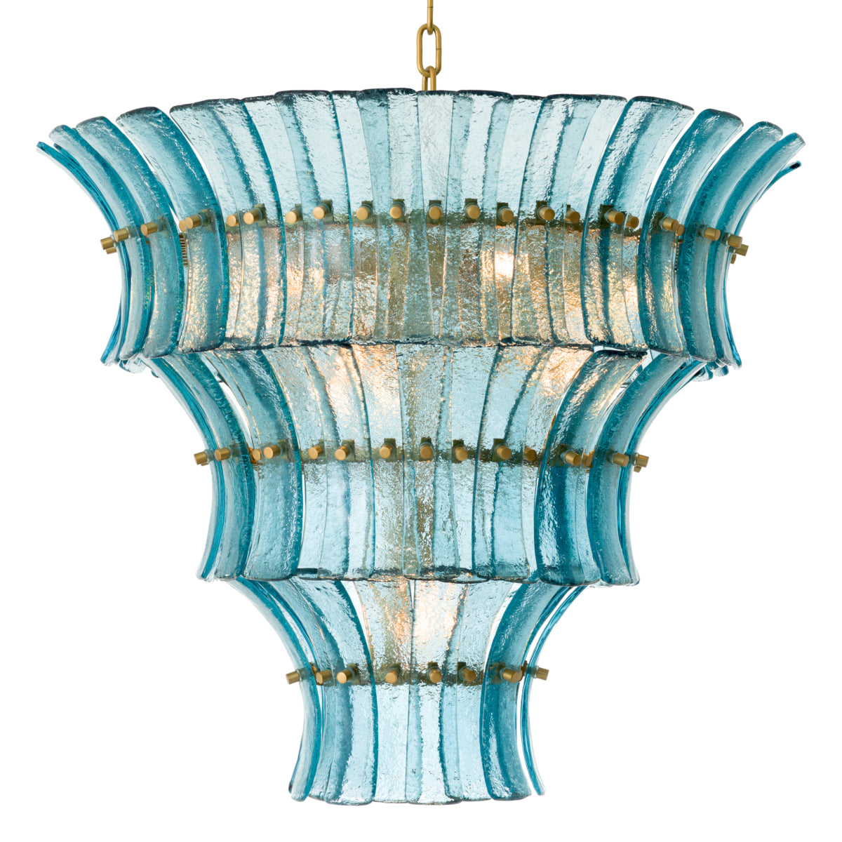 Glass Tiered Chandelier Toscano | Eichholtz Miami