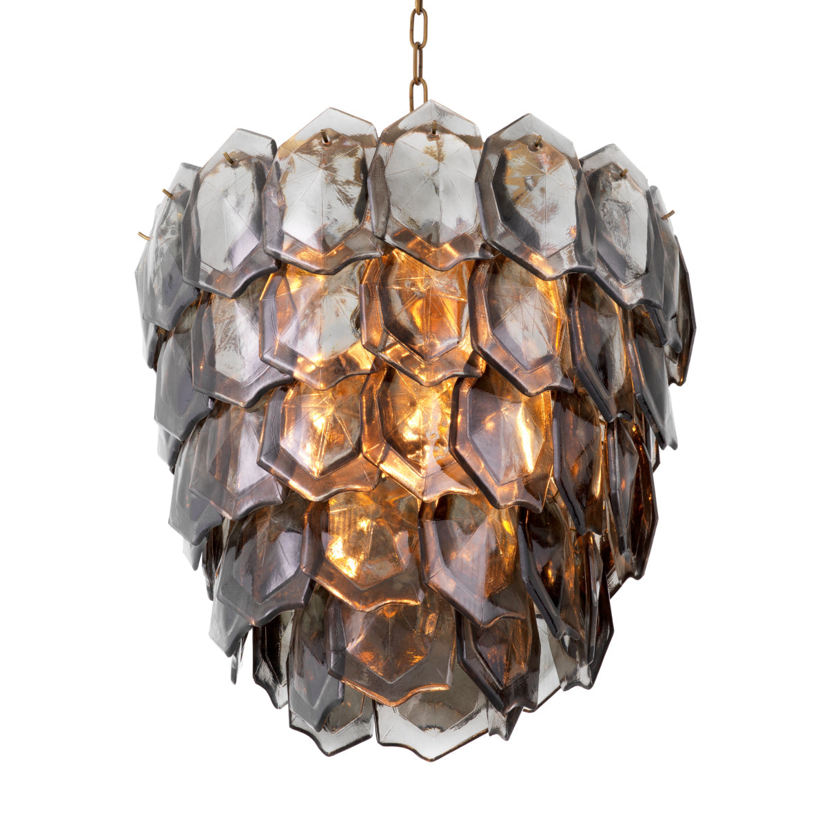Layered Glass Chandelier Elias | Eichholtz Miami