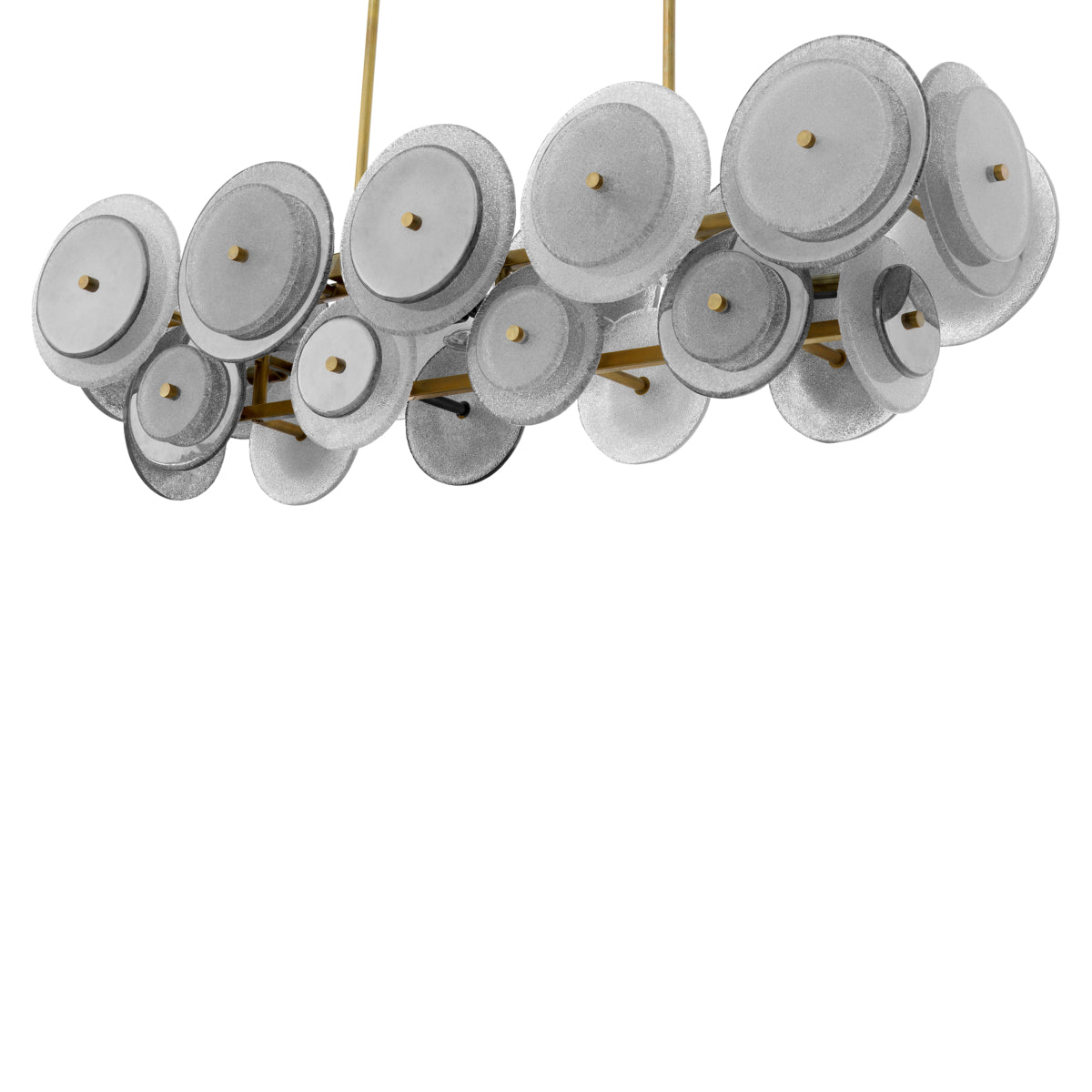 Champagne Disk Chandelier Hyde | Eichholtz Miami