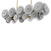 Champagne Disk Chandelier Hyde | Eichholtz Miami
