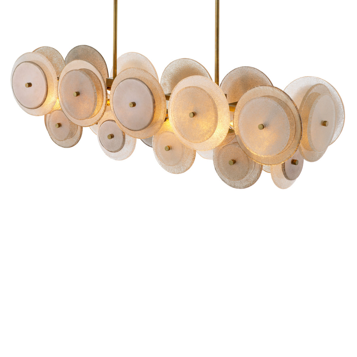 Champagne Disk Chandelier Hyde | Eichholtz Miami