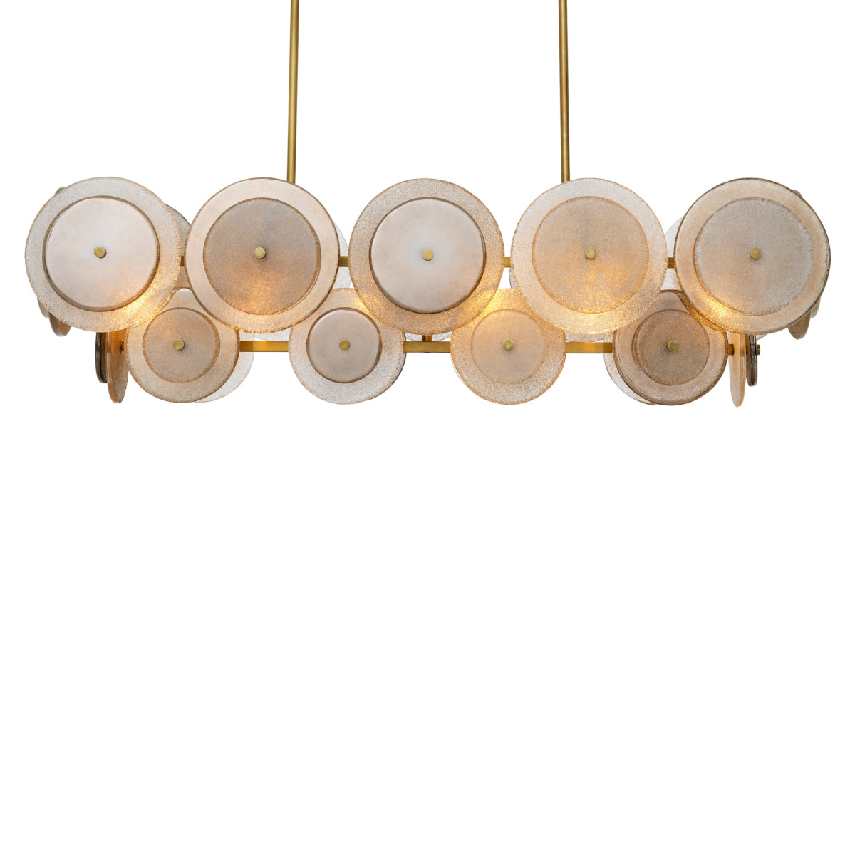 Champagne Disk Chandelier Hyde | Eichholtz Miami