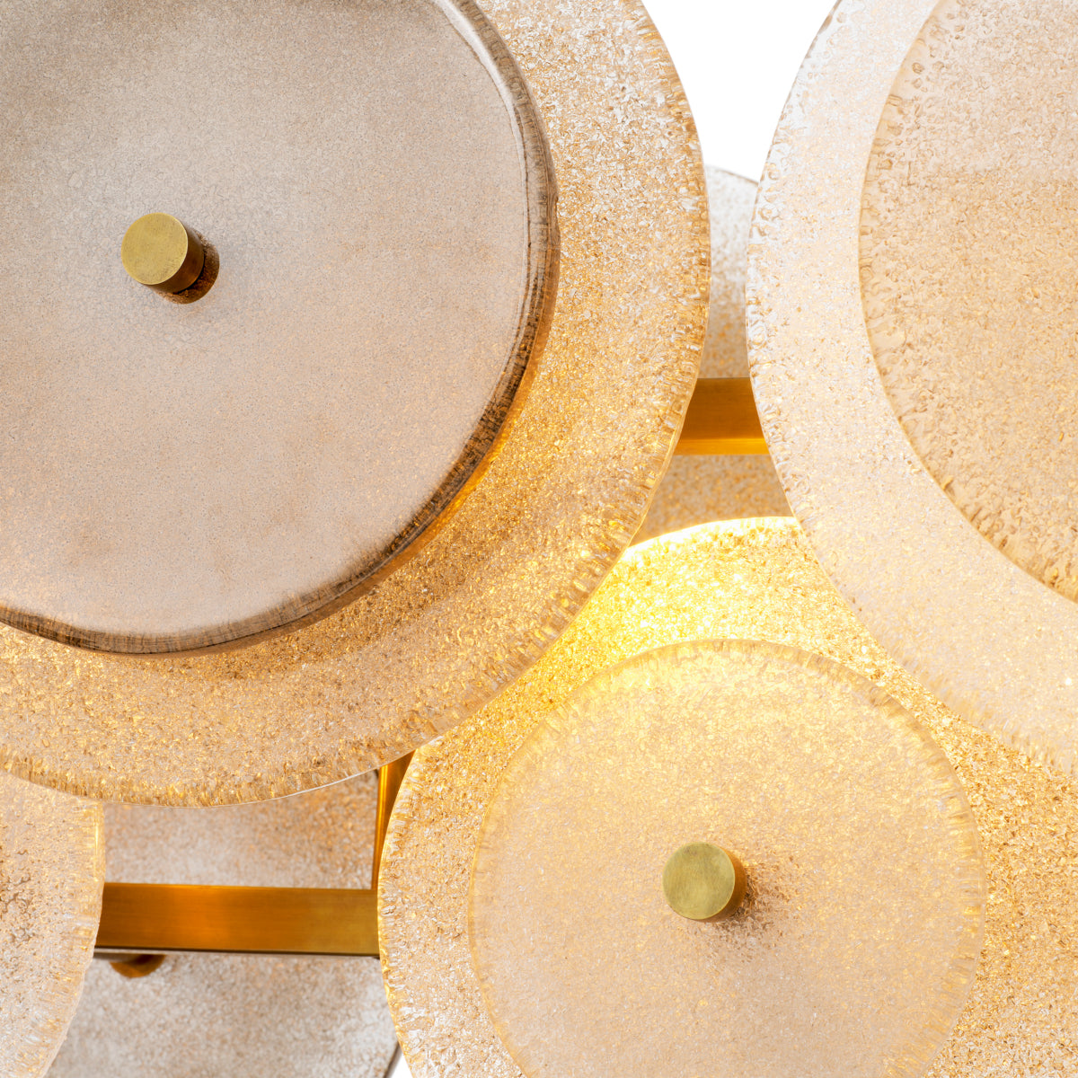 Champagne Disk Chandelier Hyde | Eichholtz Miami
