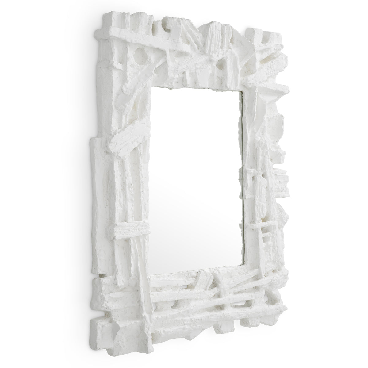 Matte White Mirror Masonic | Eichholtz Miami
