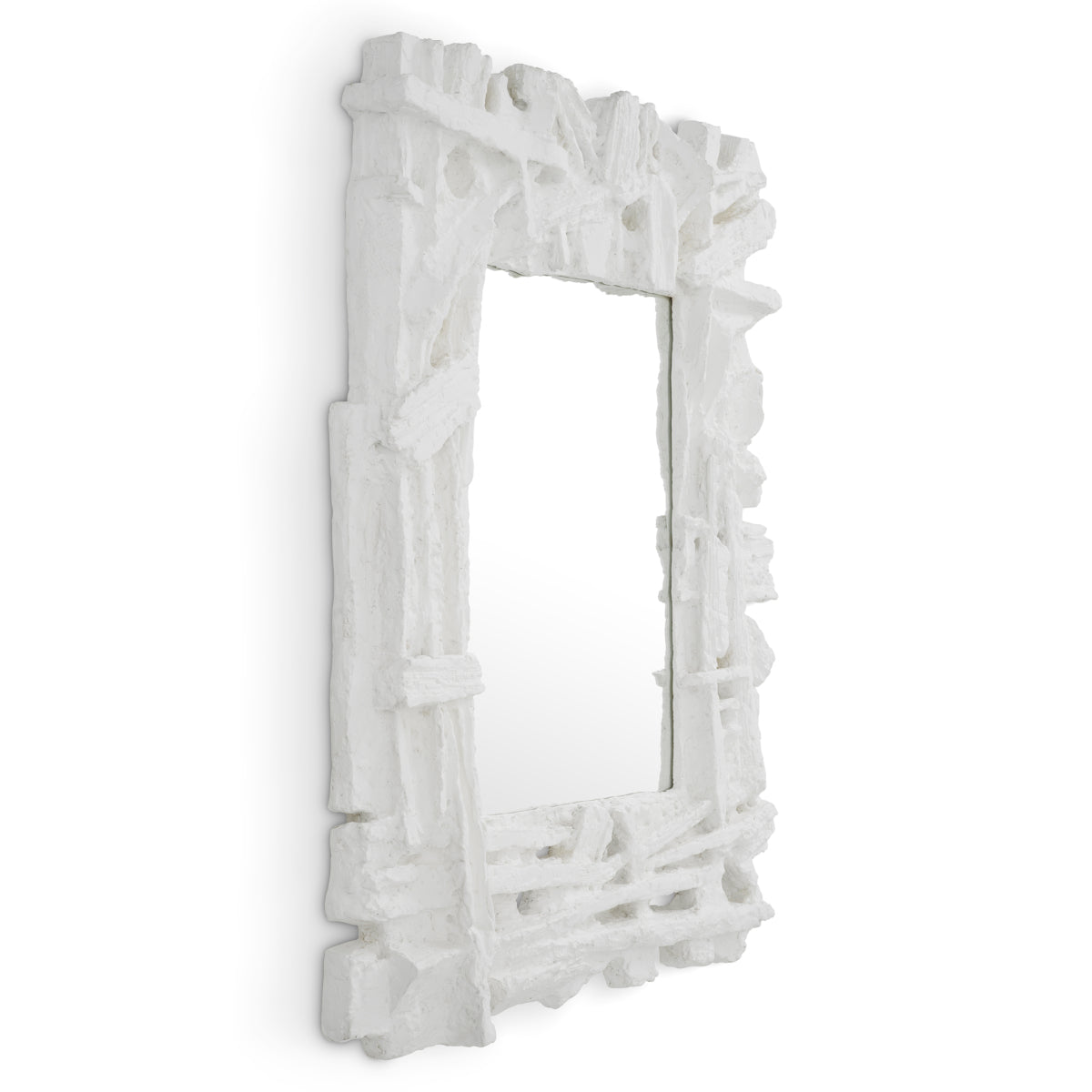 Matte White Mirror Masonic | Eichholtz Miami