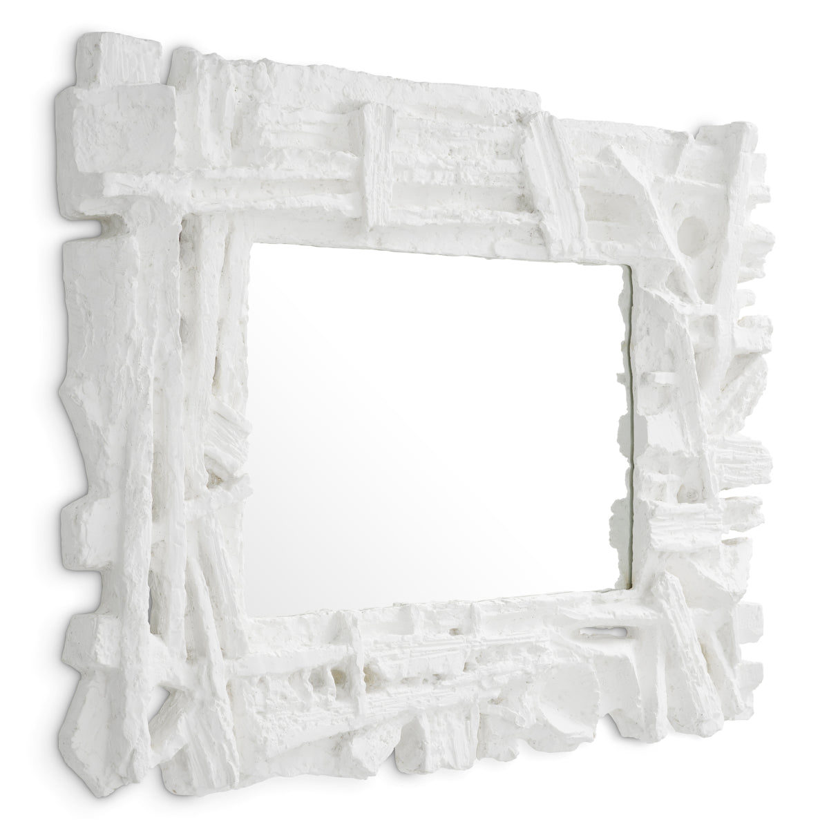 Matte White Mirror Masonic | Eichholtz Miami