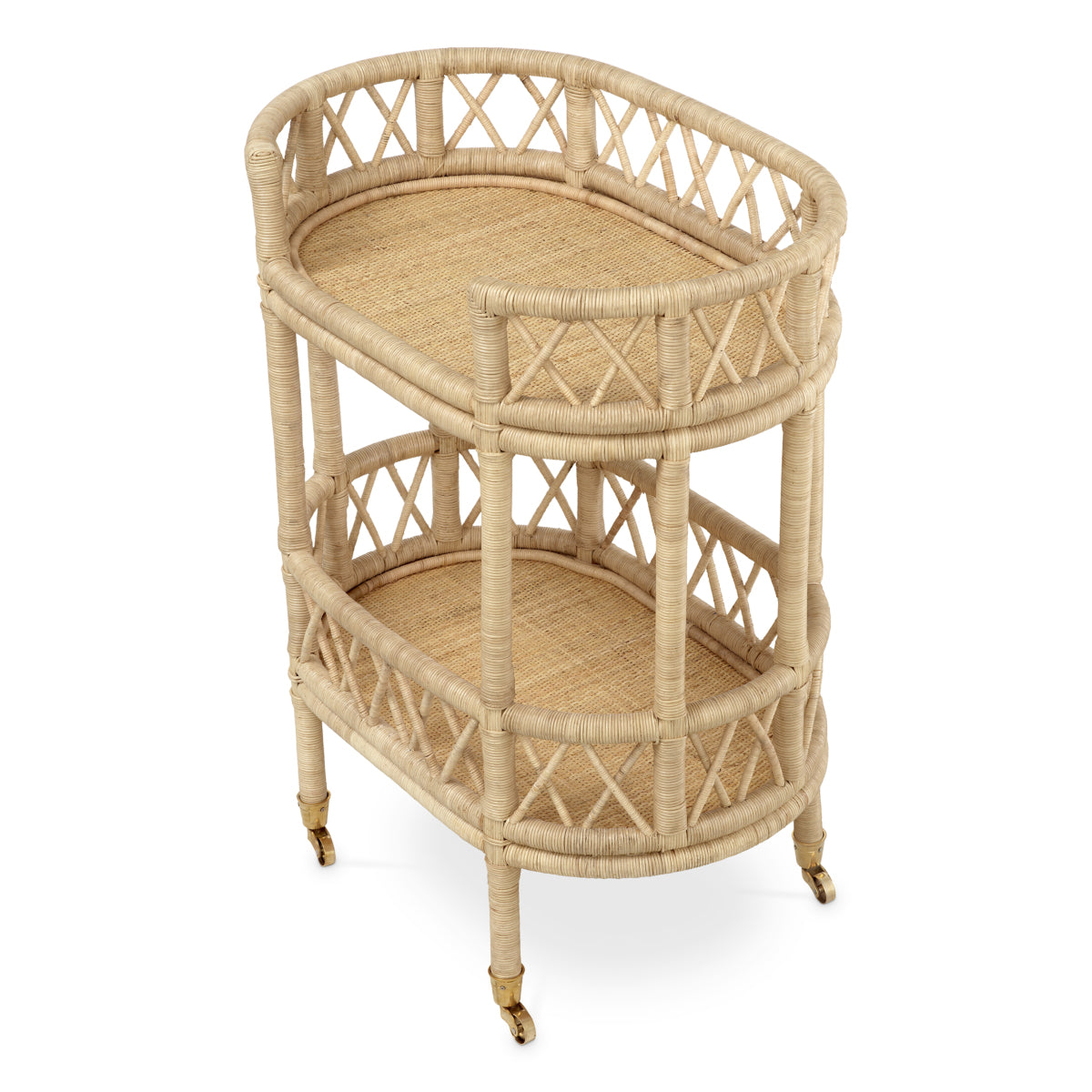 Natural Rattan Trolley Dorini | Eichholtz Miami