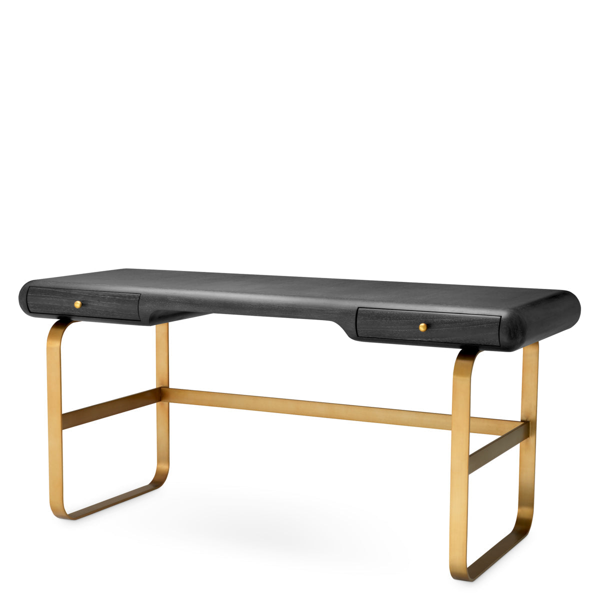 Gray Oak 2-Drawer Desk Nathaniel | Eichholtz Miami