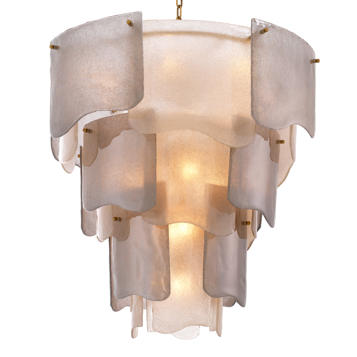 Tiered Glass Modern Chandelier Asinara | Eichholtz Miami