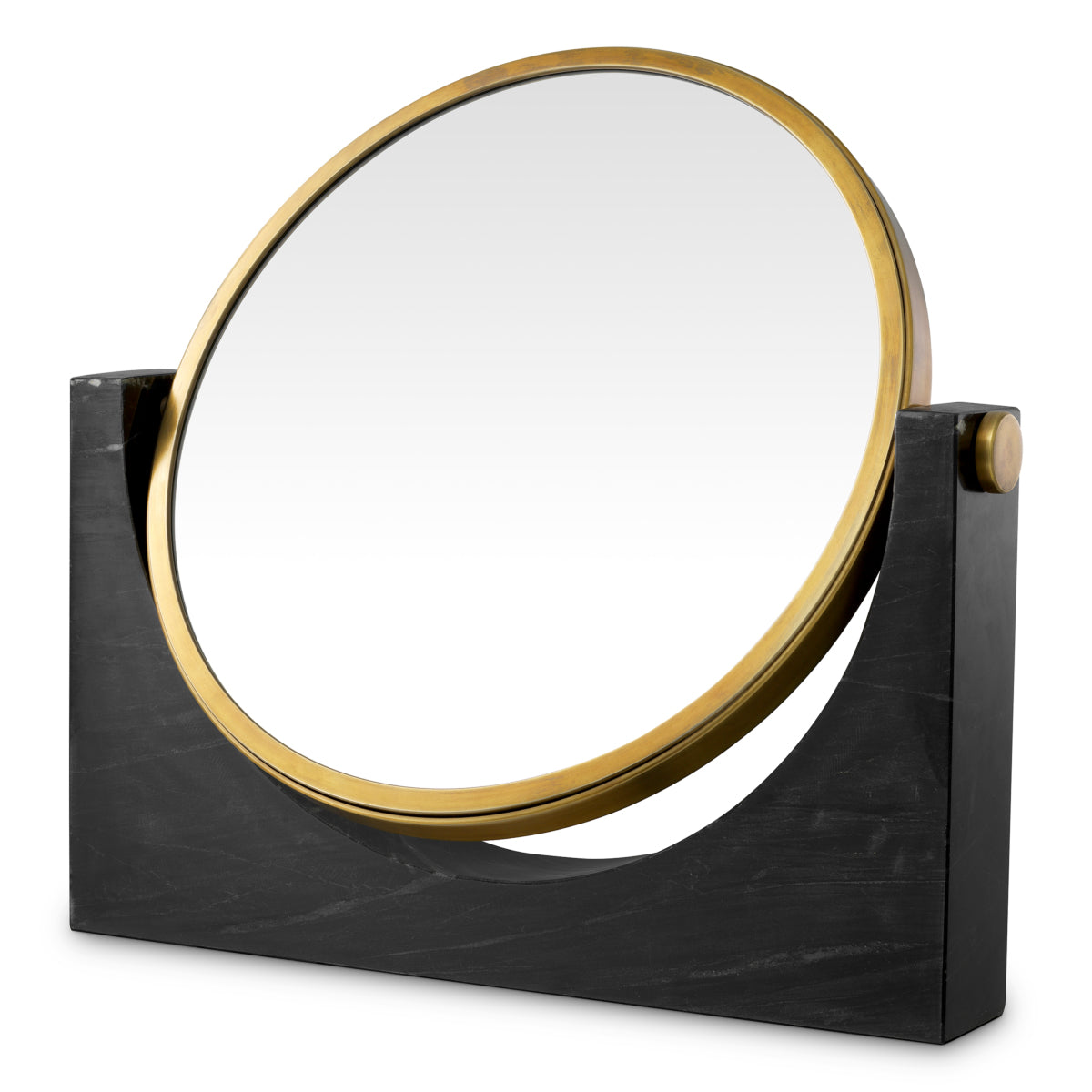 Black Marble Table Mirror Vivaldi | Eichholtz Miami