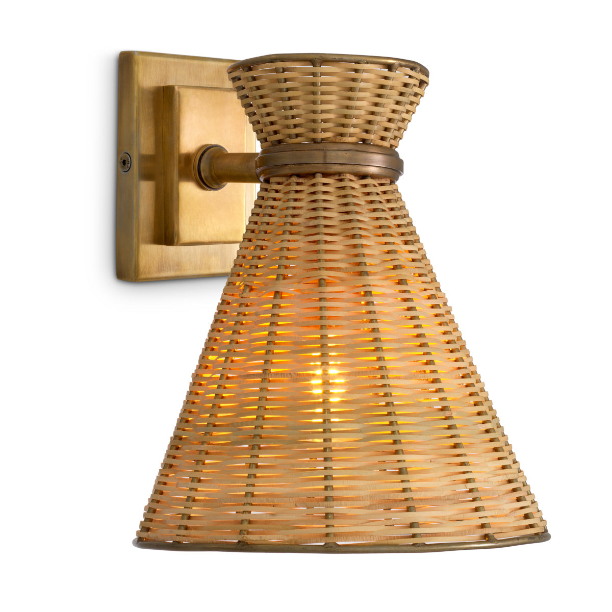 Natural Rattan Wall Lamp Kon Tiki | Eichholtz Miami