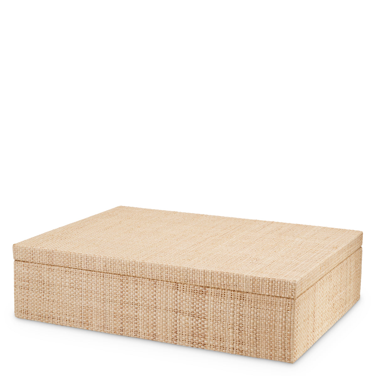 Handwoven Natural Raffia Box Cadiz | Eichholtz Miami