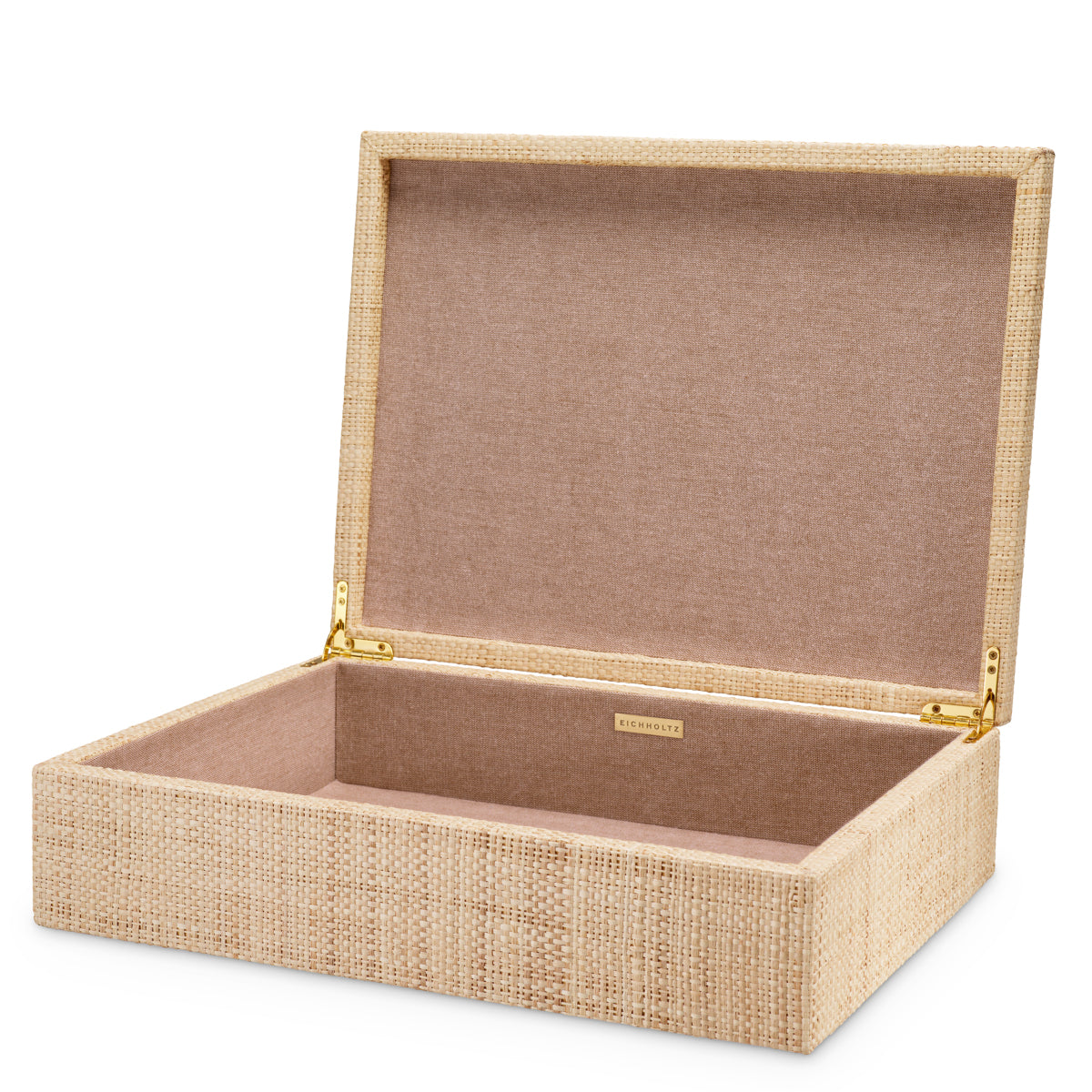 Handwoven Natural Raffia Box Cadiz | Eichholtz Miami