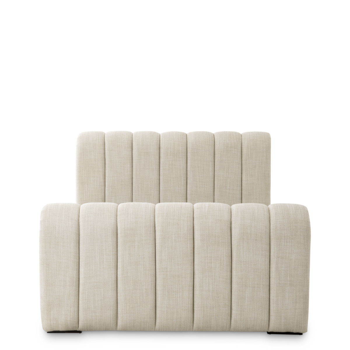 Beige Upholstered Bed Frame Kayden | Eichholtz Miami