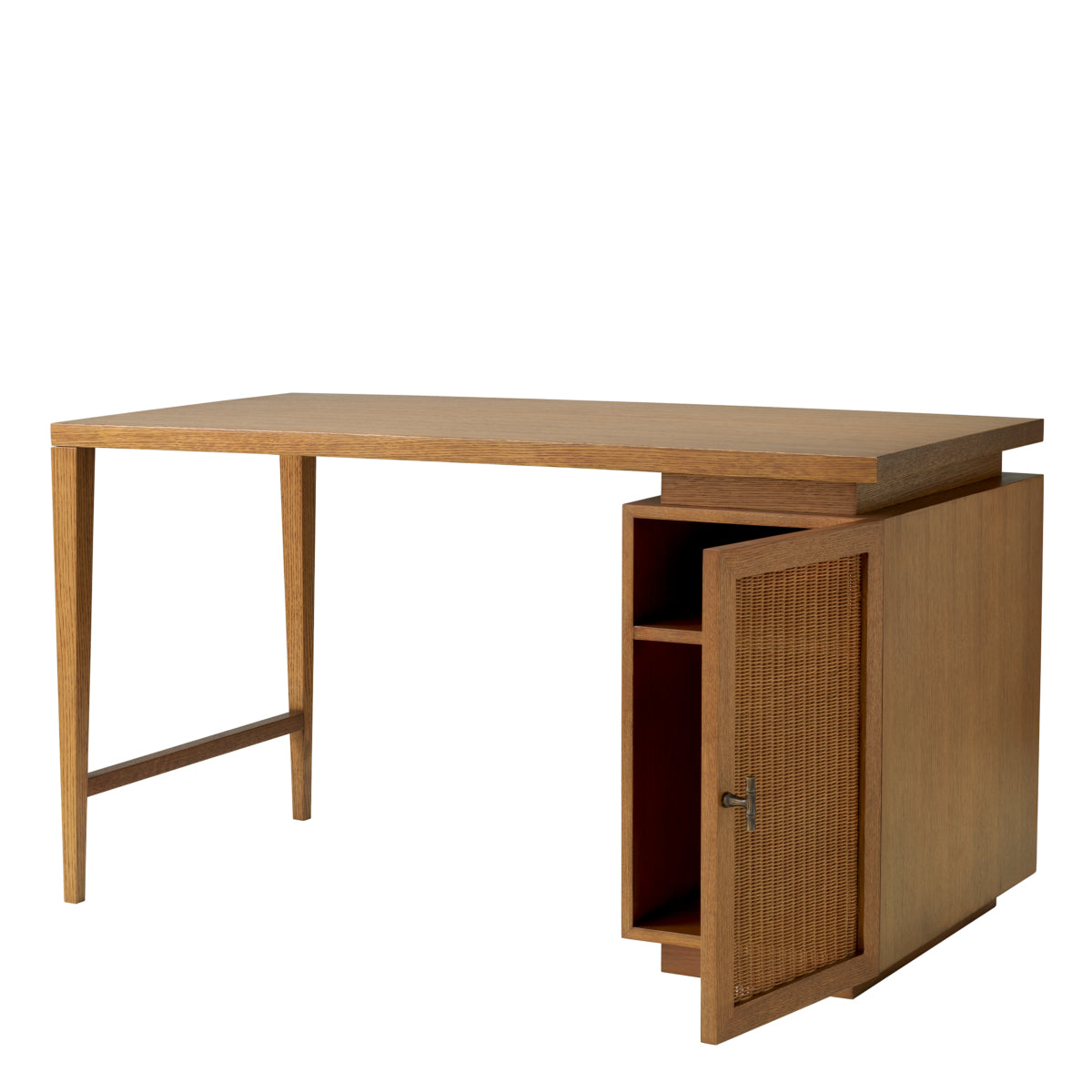 Rattan Door Wooden Desk Borchard | Eichholtz Miami