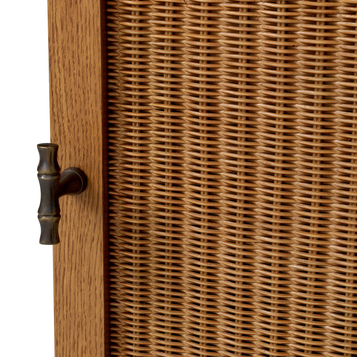 Rattan Door Wooden Desk Borchard | Eichholtz Miami