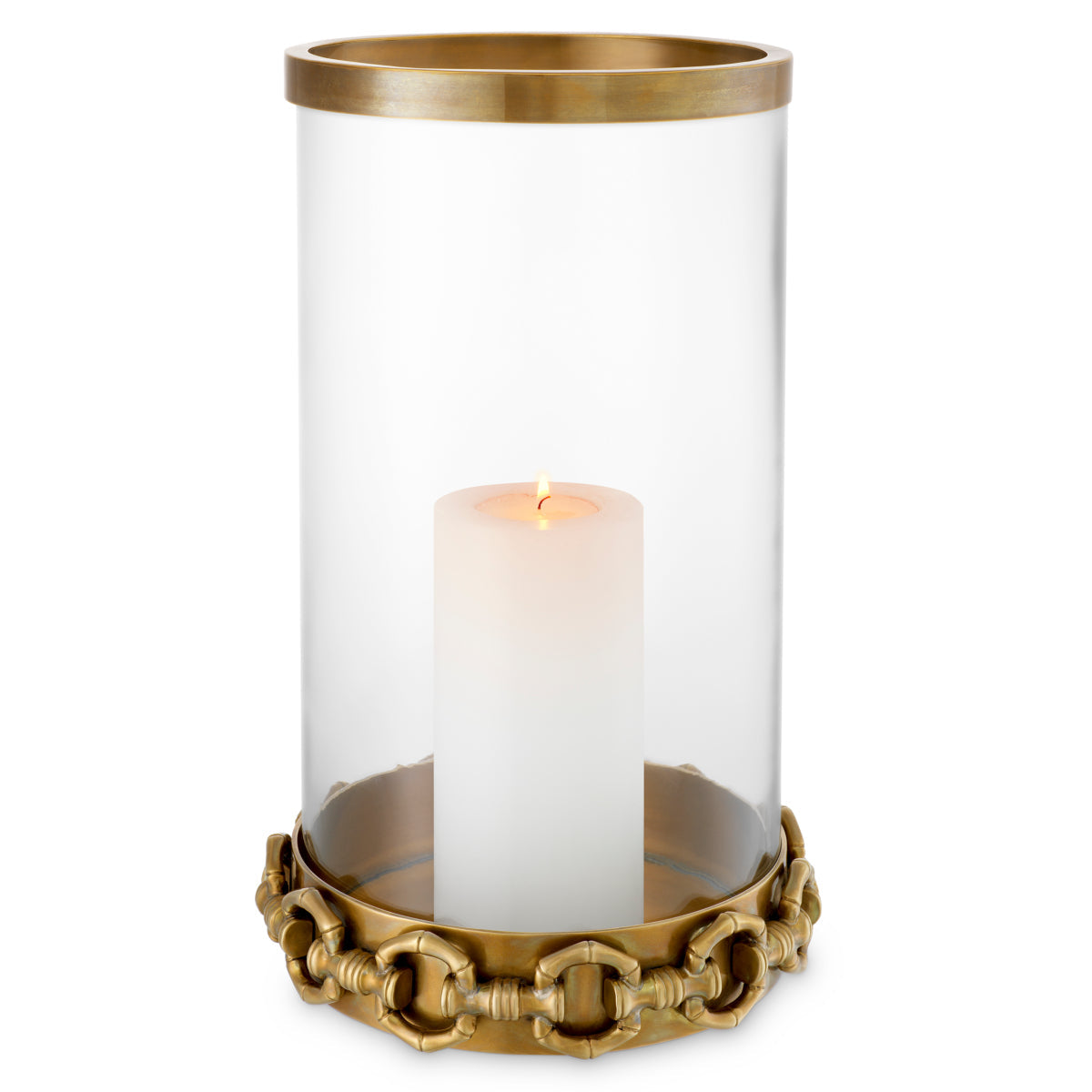 Vintage Brass Hurricane Clementine | Eichholtz Miami