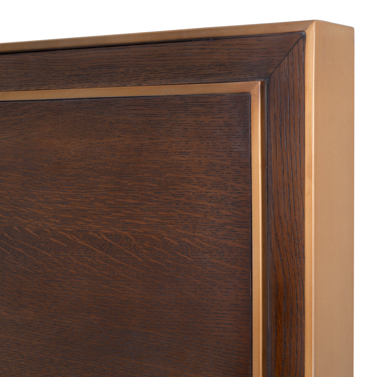 Brown Oak Bed Frame Camelot | Eichholtz Miami